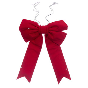 Vickerman L230324 - 2 ft Red Canvas Outdoor Bow 