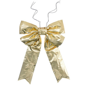 Vickerman L230824 - 2 ft Gold Metallic Outdoor Bow