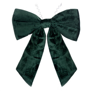 Vickerman L232136 - 3 ft Dark-Green Faux Fur Indoor Bow 