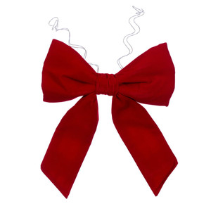 Vickerman L232312UV - 12 inch Red Velvet Outdoor Bow