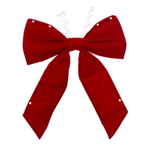 Vickerman L232324UV - 2 ft Red Velvet Outdoor Bow 