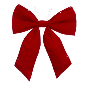 Vickerman L232336UV - 3 ft Red Velvet Outdoor Bow