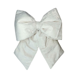 Vickerman QTX17767 - 18 inch White Polyester Indoor Bow