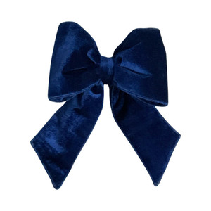 Vickerman QTX17816 - 12 inch Midnight-Blue Polyester Indoor Bow