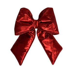 Vickerman QTX24016 - 12 inch Red Polyester Indoor Bow
