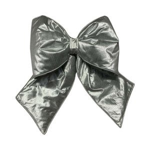 Vickerman QTX24037 - 18 inch Silver Polyester Indoor Bow
