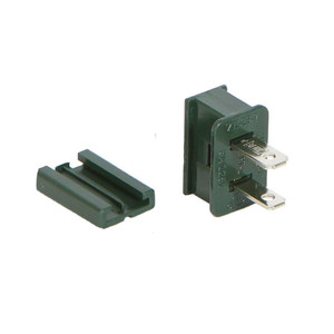 Vickerman VSPT1-GPLUG-M - Green Male Slide-On Plug for SPT1 Wire - 10 Pack 