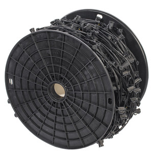 Vickerman VC7SPT1-12K1000 - 1000 ft Black C7 Socket Stringer with 1000 Sockets - SPT1 