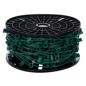 Vickerman VC9SPT1-12G500 - 500 ft Green C9 Socket Stringer with 500 Sockets - SPT1 