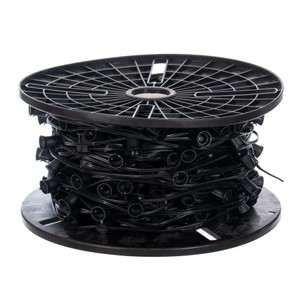 Vickerman VC9SPT1-12K500 - 500 ft Black C9 Socket Stringer with 500 Sockets - SPT1