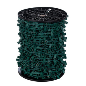 Vickerman VC9SPT2-06G1000 - 1000 ft Green C9 Socket Stringer with 2000 Sockets - SPT2