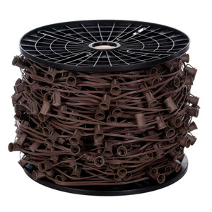 Vickerman VC9SPT2-12B1000 - 1000 ft Brown C9 Socket Stringer with 1000 Sockets - SPT2