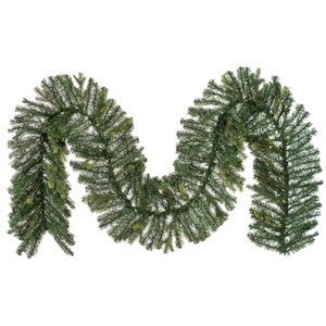 Vickerman G183314 - 9 ft Green Welch Fraser Fir Christmas Garland - Unlit