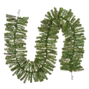 Vickerman G254414 - 9 ft Green Vermont Spruce Christmas Garland - Unlit