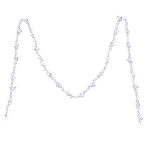 Vickerman MC253872 - 6 ft Clear Ice Cube Christmas Garland - Unlit