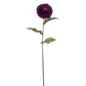 Vickerman EF233726 - 29 in. Plum Dahlia Stem Artificial Spray - 4 Pack 
