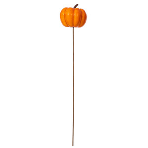 Vickerman EF240107 - 3.7 in. Orange Pumpkin Stick UV Artificial Spray - 5 Pack 