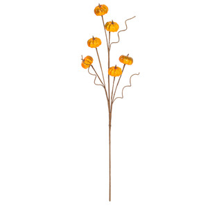 Vickerman FPQ236583 - 32 in. Light Orange Pumpkin Artificial Spray - 2 Pack