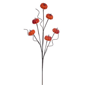 Vickerman FPQ236584 - 32 in. Dark Orange Pumpkin Artificial Spray - 2 Pack 