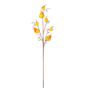 Vickerman FPQ236760 - 32 in. Yellow Pear Artificial Spray - 3 Pack