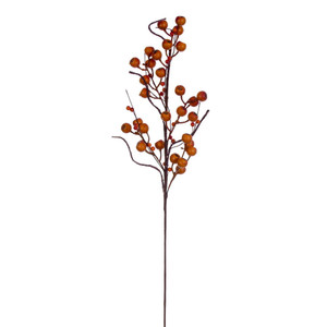 Vickerman FPQ237579 - 31 in. Yellow/Red Berry Artificial Spray - 3 Pack