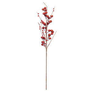 Vickerman FPQ237580 - 31 in. Dark Red Berry Artificial Spray - 3 Pack