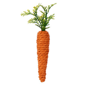 Vickerman FPQ243506 - 7 in. Orange Jute Carrots Artificial Spray - 6 Pack 