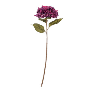 Vickerman FR250165 - 32.5 in. Burgundy Hydrangea Stem Artificial Spray - 3 Pack