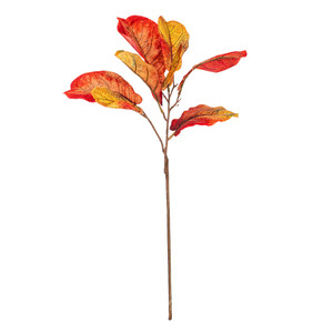 Vickerman FT240513 - 31 in. Orange Fiddle Leaf Artificial Spray - 3 Pack