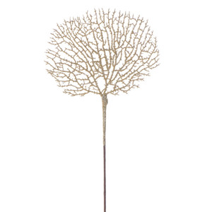 Vickerman RG251508 - 21 in. Gold Glitter Coral Artificial Spray - 4 Pack