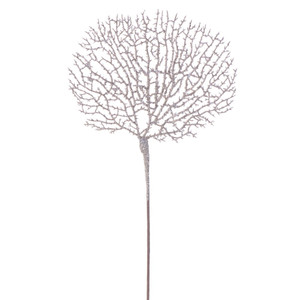 Vickerman RG251538 - 21 in. Champagne Glitter Coral Artificial Spray - 4 Pack 