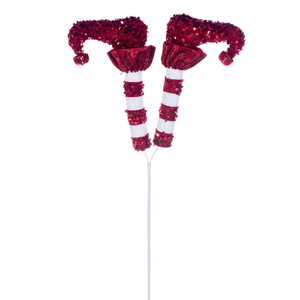 Vickerman RPQ253327 - 27.5 in. Red/White Elf Legs Artificial Spray