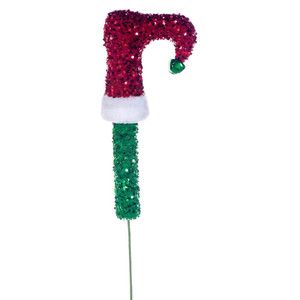 Vickerman RPQ253924 - 24 in. Red/White/Green Elf Leg Artificial Spray
