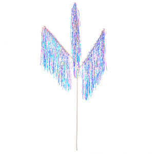 Vickerman RX241300 - 36 in. Iridescent Irid Tinsel Icicle 3-Tip Artificial Spray - 3 Pack