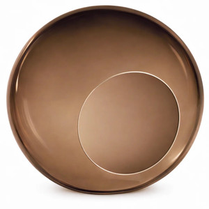 8" Bronze Acrylic Plastic Light Globe with 3-1/2" Neckless Opening 