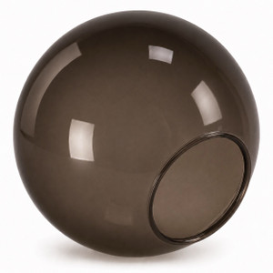 8" Bronze Acrylic Plastic Light Globe with 3-1/2" Neckless Opening 