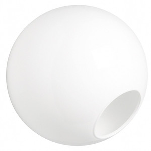 20" White Acrylic Replacement Light Globe with 5.25" Neckless Opening