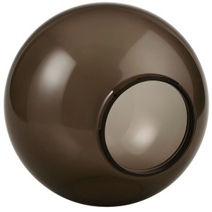 10" Bronze Acrylic Light Globe with 4" Twist Lock Base 