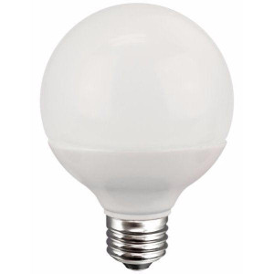 TCP L6G25D2527KF – G25 LED Frosted Globe Bulb – 2700K - E26 Standard Screw In