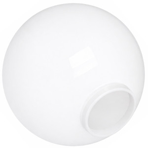 18" White Acrylic Replacement Light Globe with 6" Lip