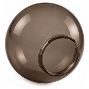 Bronze 12" Outdoor Acrylic Globe Cover with Twist Lock Neck 