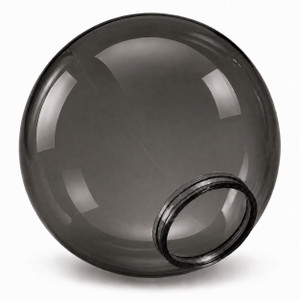 12" Smoke Acrylic Light Globe with 4" Lip Neck 