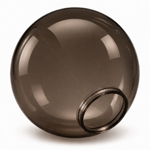16" Bronze Acrylic Plastic Light Globe with 6" Neck Lip 