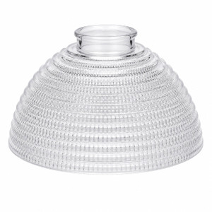 Volume GS-104 - 7" Clear Ribbed Glass Replacement Shade - 2-1/8" fitter
