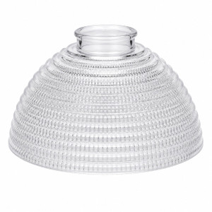 Volume GS-104 - 7" Clear Ribbed Glass Replacement Shade - 2-1/8" fitter