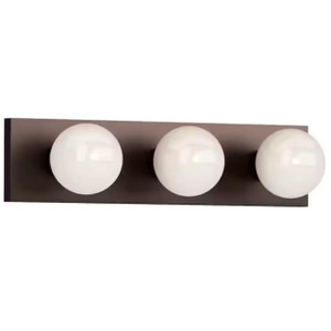 Volume V1023-79 - 18-inch - 3-Bulb Antique Bronze Vanity Light Bar 