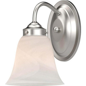  Volume Lighting V1571-33 Brushed Nickel Bathroom Wall Sconce