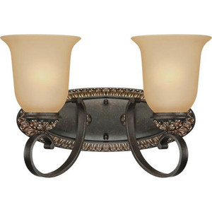 Volume Lighting V2292-82 Vintage Bronze with Antique Gold Bathroom Vanity