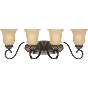  Volume Lighting V2294-82 Vntage Bronze with Antique Gold Bath Vanity