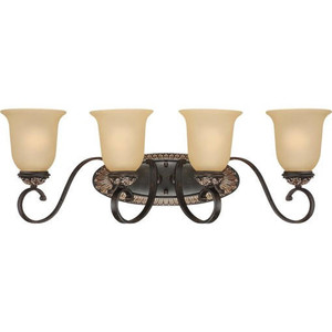 Volume Lighting V2294-82 Vntage Bronze with Antique Gold Bath Vanity